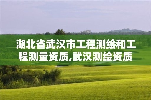 湖北省武漢市工程測繪和工程測量資質,武漢測繪資質代辦。