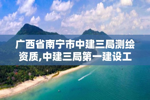 廣西省南寧市中建三局測繪資質,中建三局第一建設工程有限責任公司南寧分公司。