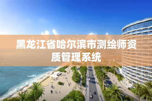 黑龍江省哈爾濱市測(cè)繪師資質(zhì)管理系統(tǒng)