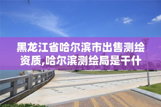 黑龍江省哈爾濱市出售測繪資質(zhì),哈爾濱測繪局是干什么的