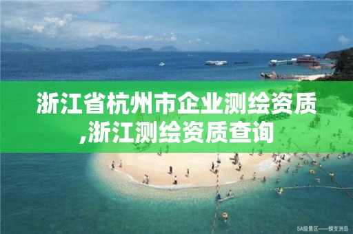 浙江省杭州市企業測繪資質,浙江測繪資質查詢