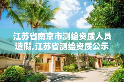 江蘇省南京市測繪資質人員造假,江蘇省測繪資質公示