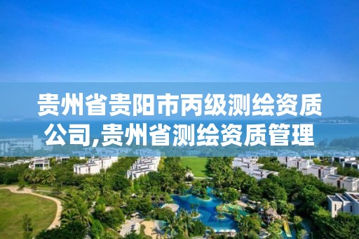 貴州省貴陽市丙級測繪資質公司,貴州省測繪資質管理系統