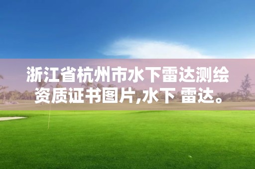 浙江省杭州市水下雷達(dá)測(cè)繪資質(zhì)證書(shū)圖片,水下 雷達(dá)。