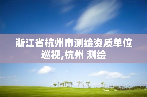 浙江省杭州市測繪資質(zhì)單位巡視,杭州 測繪