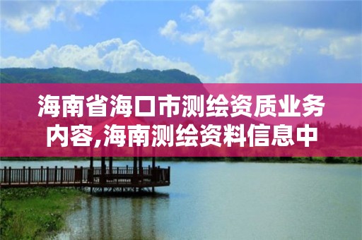 海南省海口市測繪資質業務內容,海南測繪資料信息中心