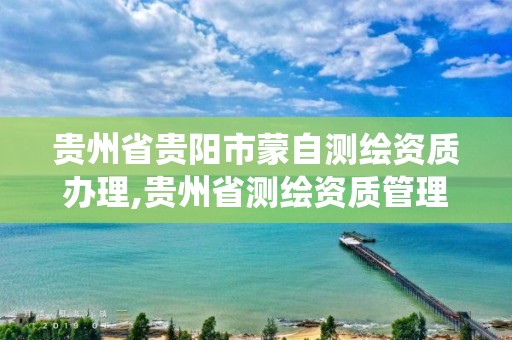 貴州省貴陽市蒙自測繪資質辦理,貴州省測繪資質管理系統