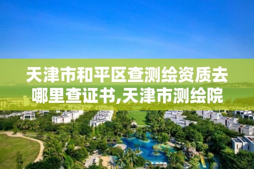 天津市和平區查測繪資質去哪里查證書,天津市測繪院有限公司資質。