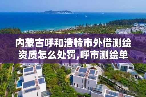 內蒙古呼和浩特市外借測繪資質怎么處罰,呼市測繪單位