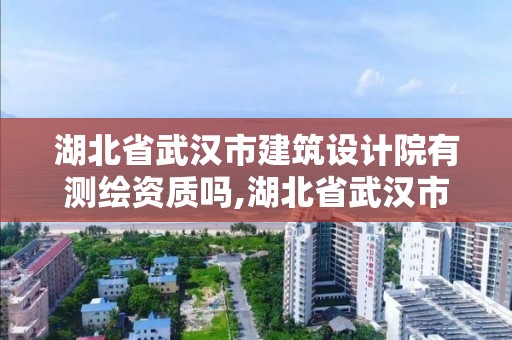 湖北省武漢市建筑設計院有測繪資質嗎,湖北省武漢市設計院名單