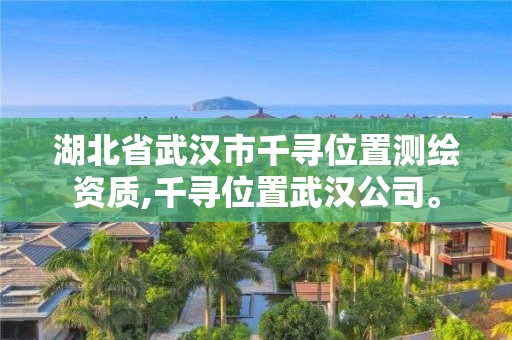 湖北省武漢市千尋位置測繪資質(zhì),千尋位置武漢公司。