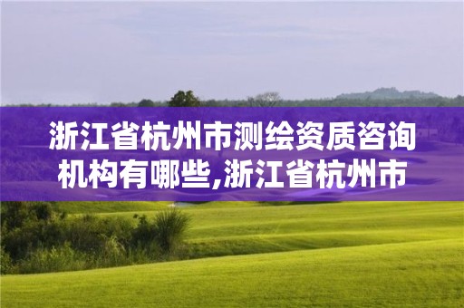 浙江省杭州市測繪資質咨詢機構有哪些,浙江省杭州市測繪資質咨詢機構有哪些單位。