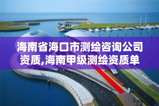 海南省海口市測繪咨詢公司資質,海南甲級測繪資質單位