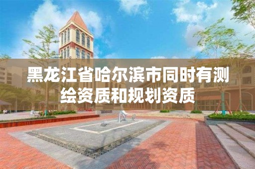 黑龍江省哈爾濱市同時(shí)有測繪資質(zhì)和規(guī)劃資質(zhì)