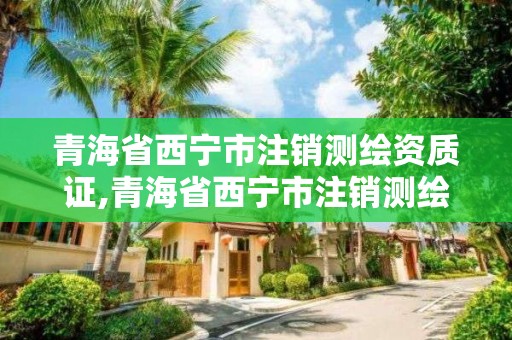 青海省西寧市注銷測繪資質證,青海省西寧市注銷測繪資質證書在哪辦