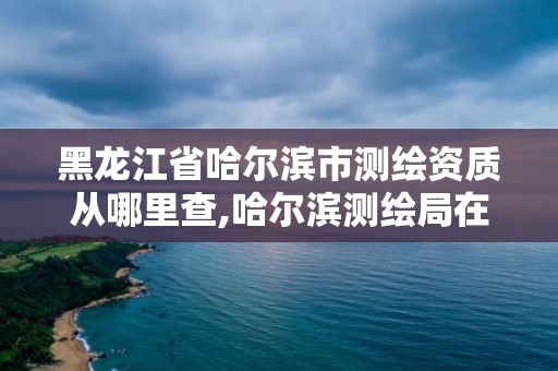 黑龍江省哈爾濱市測繪資質從哪里查,哈爾濱測繪局在哪