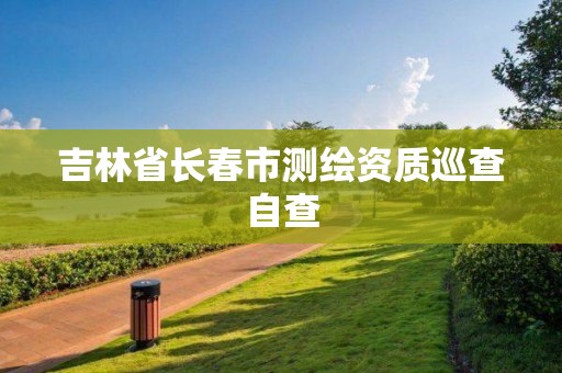 吉林省長(zhǎng)春市測(cè)繪資質(zhì)巡查自查