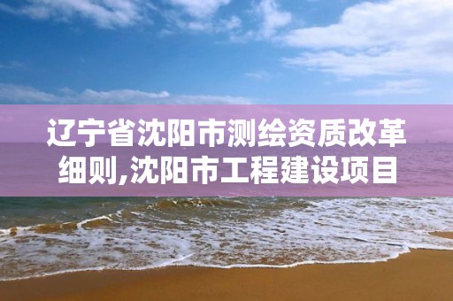 遼寧省沈陽市測繪資質改革細則,沈陽市工程建設項目測繪技術規程