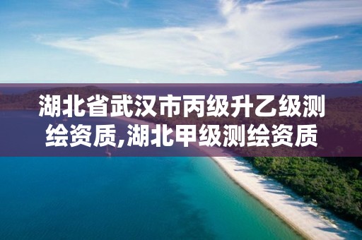 湖北省武漢市丙級(jí)升乙級(jí)測(cè)繪資質(zhì),湖北甲級(jí)測(cè)繪資質(zhì)單位