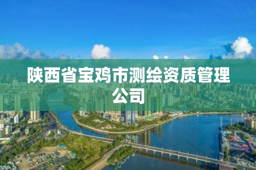 陜西省寶雞市測繪資質管理公司