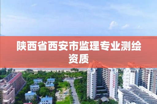 陜西省西安市監理專業測繪資質