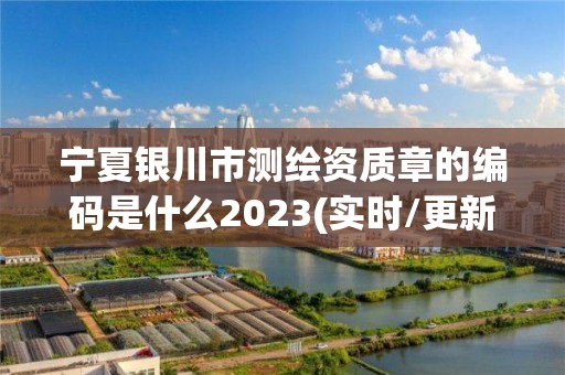 寧夏銀川市測(cè)繪資質(zhì)章的編碼是什么2023(實(shí)時(shí)/更新中)