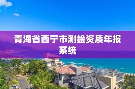 青海省西寧市測繪資質年報系統