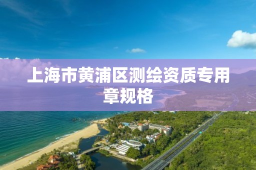 上海市黃浦區測繪資質專用章規格