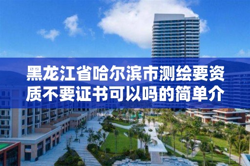 黑龍江省哈爾濱市測繪要資質(zhì)不要證書可以嗎的簡單介紹