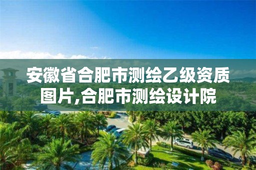 安徽省合肥市測繪乙級資質(zhì)圖片,合肥市測繪設(shè)計(jì)院