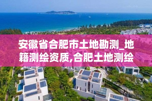 安徽省合肥市土地勘測_地籍測繪資質(zhì),合肥土地測繪公司。