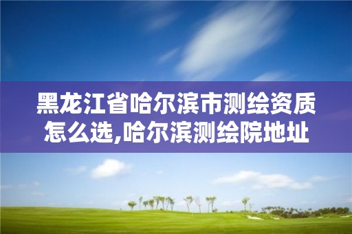 黑龍江省哈爾濱市測繪資質怎么選,哈爾濱測繪院地址