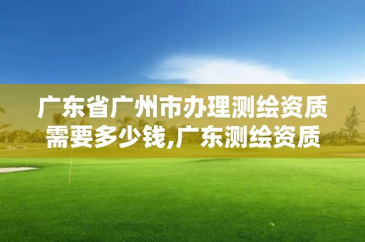 廣東省廣州市辦理測繪資質需要多少錢,廣東測繪資質標準。