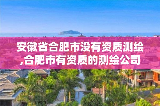 安徽省合肥市沒有資質測繪,合肥市有資質的測繪公司。