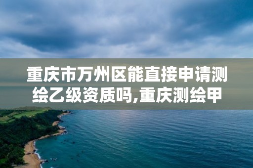 重慶市萬州區能直接申請測繪乙級資質嗎,重慶測繪甲級。