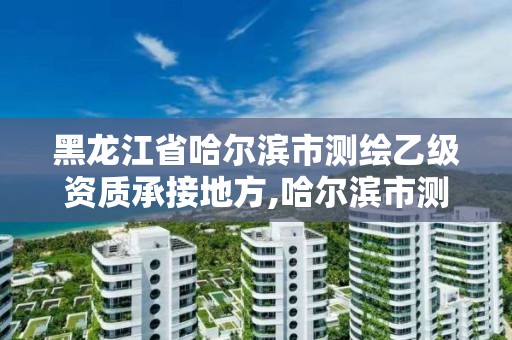 黑龍江省哈爾濱市測繪乙級資質(zhì)承接地方,哈爾濱市測繪院。