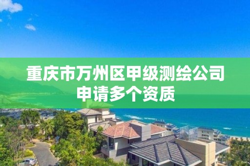 重慶市萬州區甲級測繪公司申請多個資質