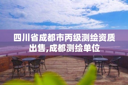 四川省成都市丙級測繪資質出售,成都測繪單位