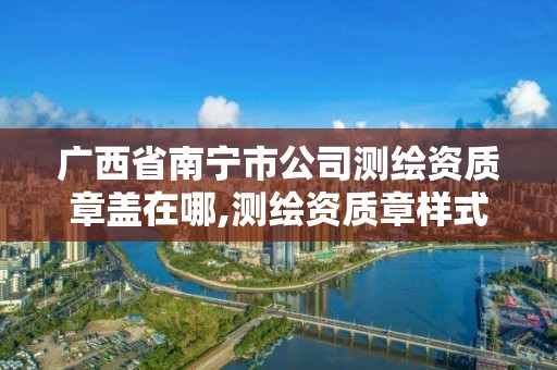 廣西省南寧市公司測繪資質章蓋在哪,測繪資質章樣式