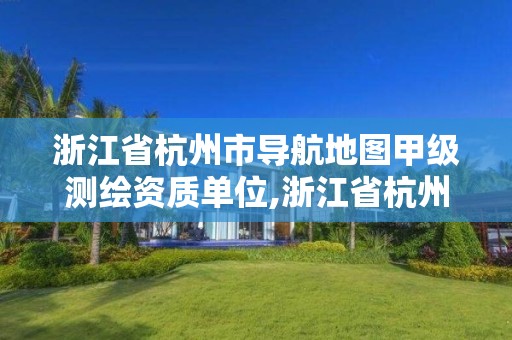 浙江省杭州市導航地圖甲級測繪資質單位,浙江省杭州市導航地圖甲級測繪資質單位有哪些