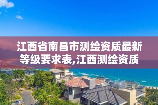 江西省南昌市測繪資質最新等級要求表,江西測繪資質網