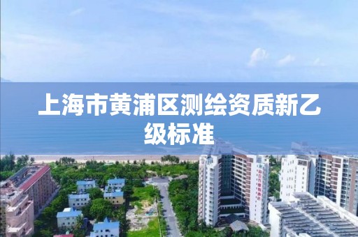 上海市黃浦區測繪資質新乙級標準