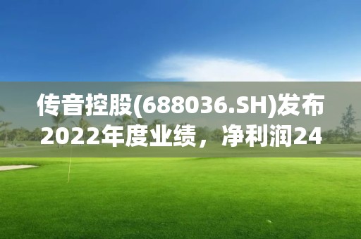 傳音控股(688036.SH)發布2022年度業績，凈利潤24.84億元，同比下降36.46%，擬10派18元