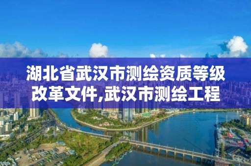 湖北省武漢市測繪資質(zhì)等級改革文件,武漢市測繪工程技術(shù)規(guī)定