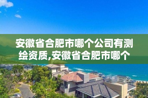 安徽省合肥市哪個公司有測繪資質,安徽省合肥市哪個公司有測繪資質的。