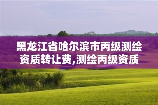 黑龍江省哈爾濱市丙級測繪資質轉讓費,測繪丙級資質承接業務范圍