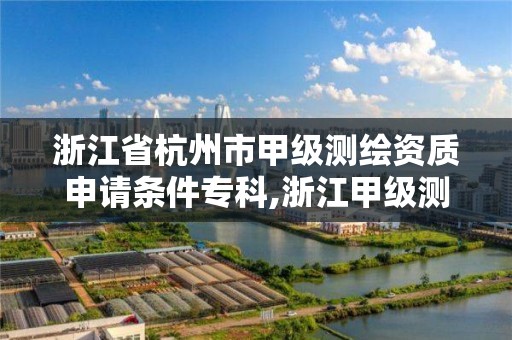 浙江省杭州市甲級測繪資質申請條件專科,浙江甲級測繪單位