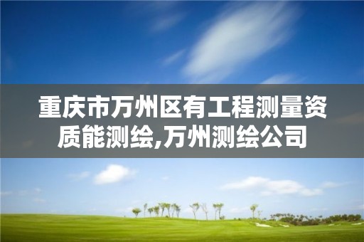 重慶市萬州區有工程測量資質能測繪,萬州測繪公司