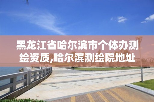 黑龍江省哈爾濱市個體辦測繪資質,哈爾濱測繪院地址