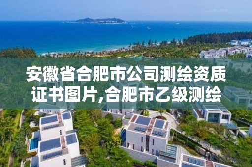 安徽省合肥市公司測繪資質證書圖片,合肥市乙級測繪公司。